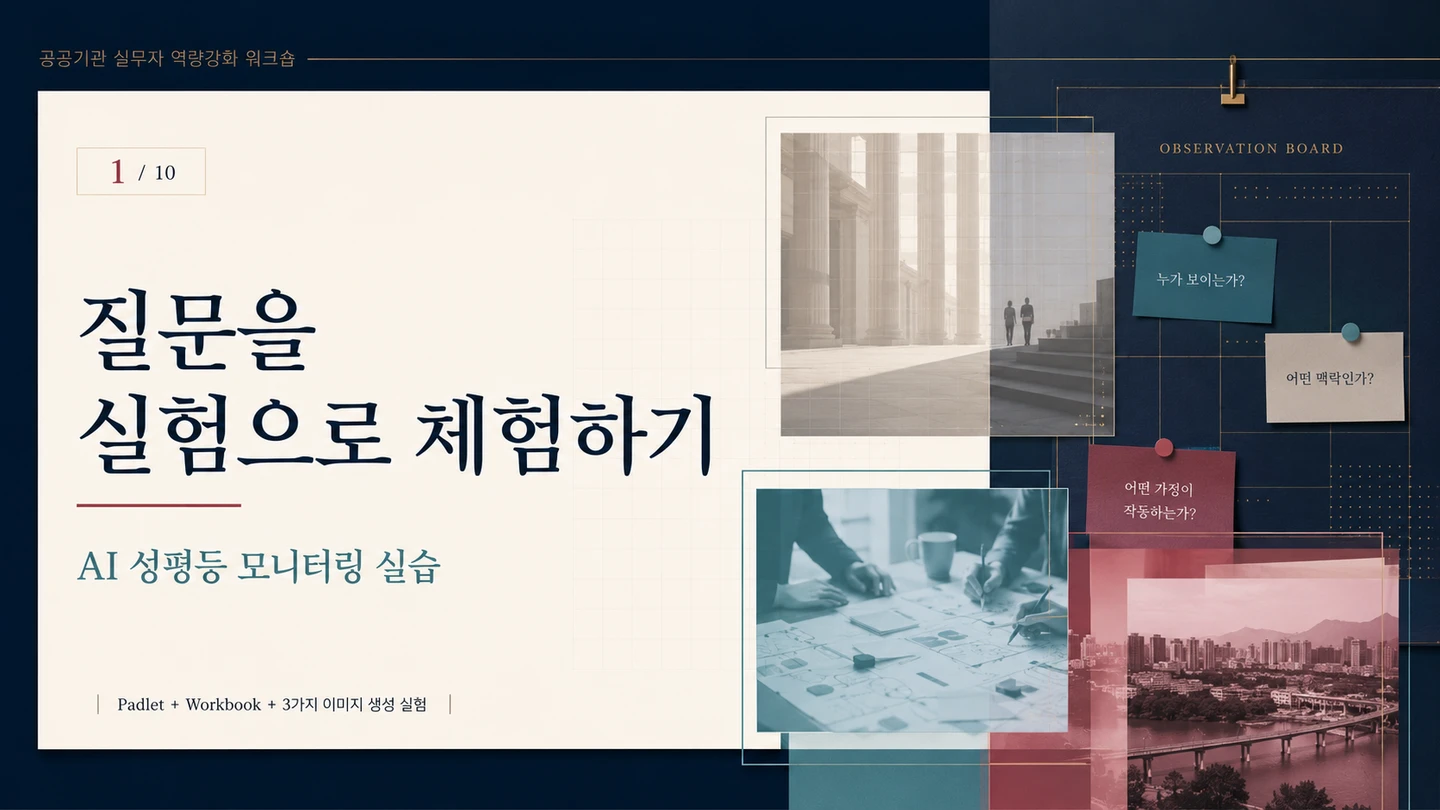 함께 제작한 관련 교육자료 표지 · ImageGen 이미지 포함