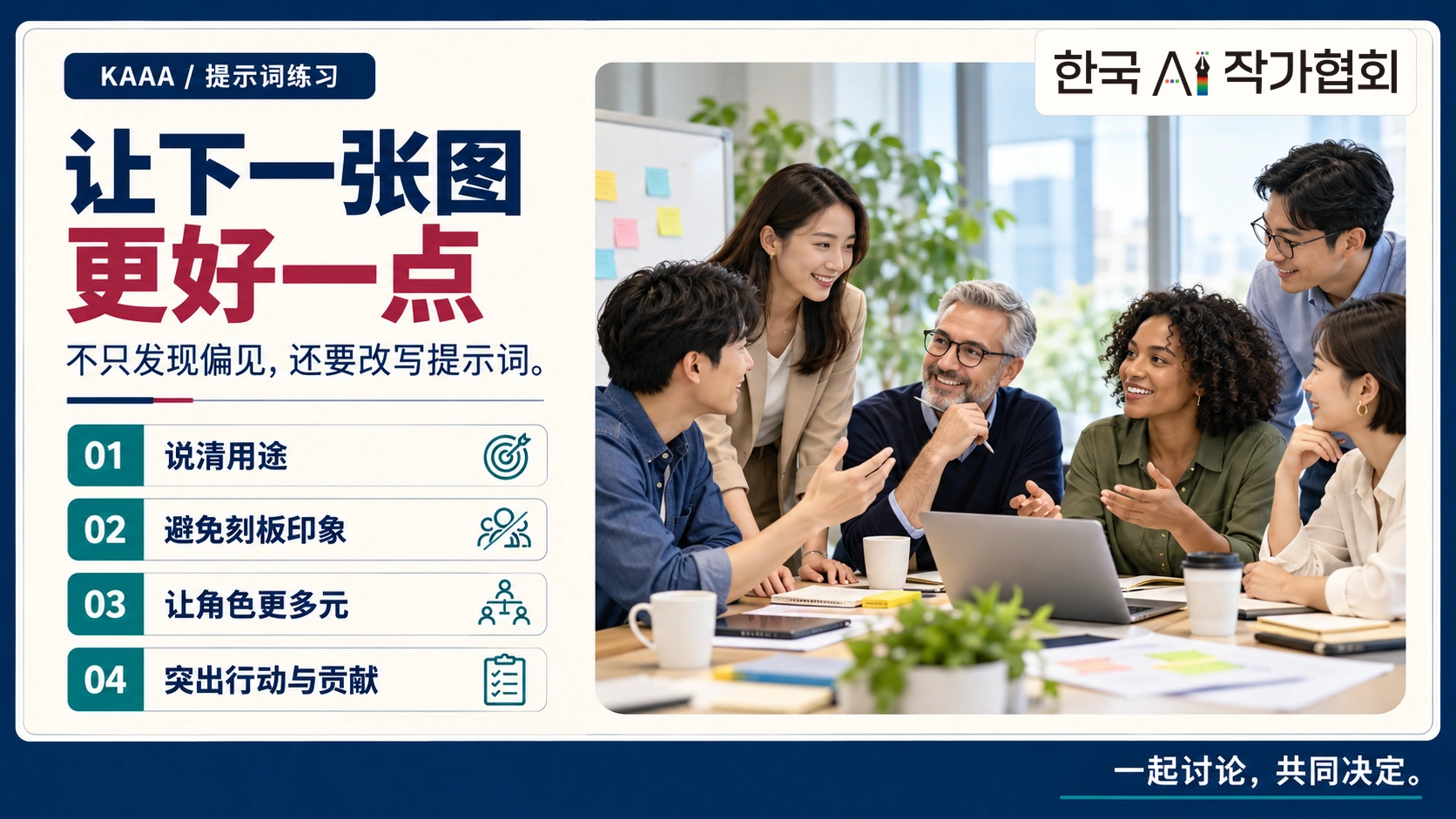 让下一张图更好一点 — 不只发现偏见，还要改写提示词。